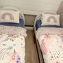 2 x Soft Cosy Boucle Ivory Single Rainbow Beds Image 4