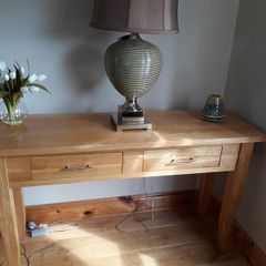 Solid Oak Console Table