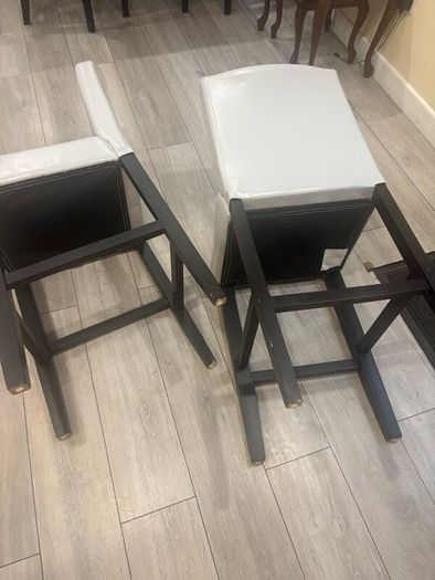 2 Grey Breakfast Bar Stools