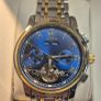 OLEVS Automatic Mechanical Watch - Two-Tone Blue Dial Image 3