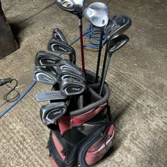 Golf clubs and bag