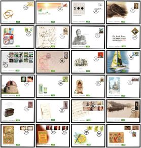 Collection 2009 Ireland Commemorative Stamps An Post First Day Cover (FDC). Collection of 24 covers.
