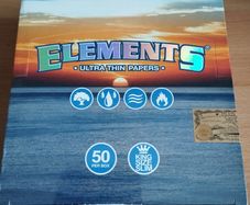 Elements Ultra-Thin King Size Slim Rolling Papers - Box of 50