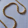 24K Solid Yellow Gold Round Snake Chain Image 2