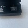 Silver plated rectangular boxed cuff links Image 2