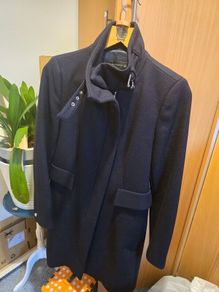 Navy Winter coat - Zara