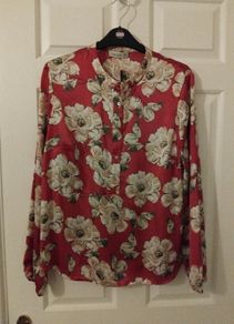 Pink satin shirt, gallery, size 12