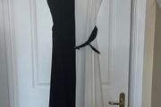 Mango black and white dress
