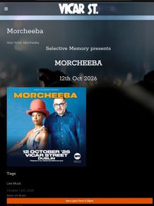 1 Morcheeba ticket