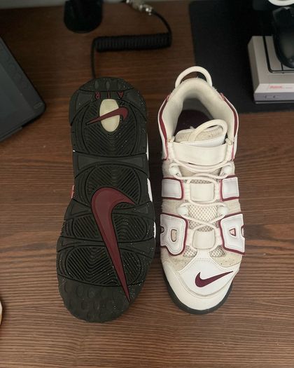 Nike Air More Uptempo White/Burgundy EU45 UK10