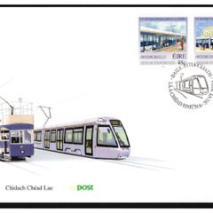 2004 Ireland Inauguration of Luas Tram Commemorate Stamps An Post First Day Cover (FDC)