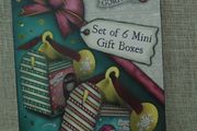 Santoro Gorjusss set of 6 mini boxes, Gift boxes, Christmas mini gift boxes