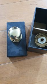 Brass door knobs