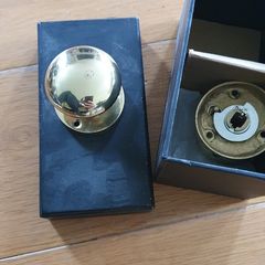 Brass door knobs