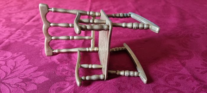 Solid Brass Decorative Rocking Chair Ornament