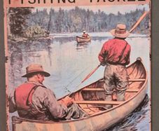 Vintage Style metal sign, Winchester fishing tackle advertisement.
