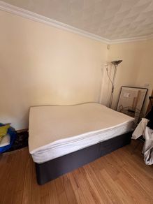 4ft small double bed frame, mattress and mattress topper