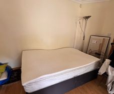 4ft small double bed frame, mattress and mattress topper