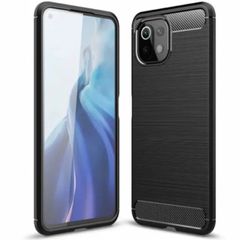 Shockproof Case For Xiaomi Mi 11 LITE 5G NE Carbon Fibre Effect Back Cover