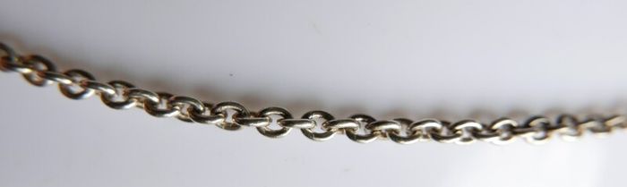 Vintage Sterling Silver 925 Cable Chain Link Necklace Length 24" - 23,07g