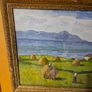 Oil-on-board landscape painting titled "Coastal Farm" by Irish artist Tom Lalor. Image 7