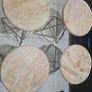 4 x wooden kitchen stools Image 3