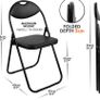 Folding Chair Padded Paris Faux Leather Chair Home Office Dining (FREE POSTAGE) Image 3