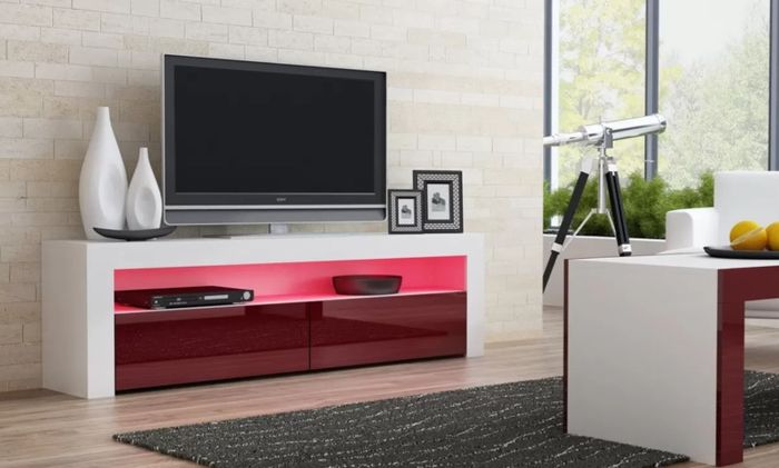 LED Light TV Stand Living Room Furniture