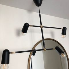 Contemporary Ceiling lights. Italy. Gold/Black. As New