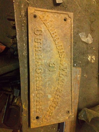 cast iron sign