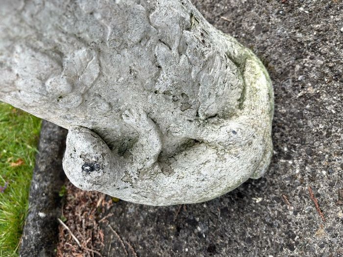 Vintage cast reconsituted  stone birdbath c1950