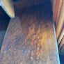 Vintage Burr Walnut Dressing Table with Tri-Fold Mirror Image 5