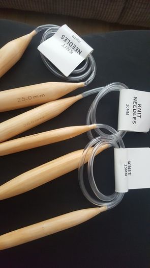 Jumbo 15mm 20mm 25mm Wooden Circular Needles 1pc