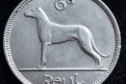 Ireland - 1934 - 6 Pence - Wolfhound - GEF - KM.5 - [2791]