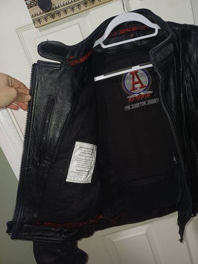 Leather Biker Jacket - Vintage Apache