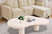 Scandinavian Cloud Coffee Table 120 x 79cm Modern White Living Room Centre Table.