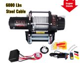 BRAND NEW 6000LBS 12V Electric Winch for 4X4 13M Steel Cable Car Trailer Ropes Towing Strap With Wireless Control ATV Truck Off Road