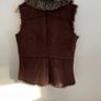 gilet brown suede effect gilet size 12 Image 2