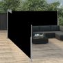 Retractable Side Awning Black 100x1000 cm Image 3