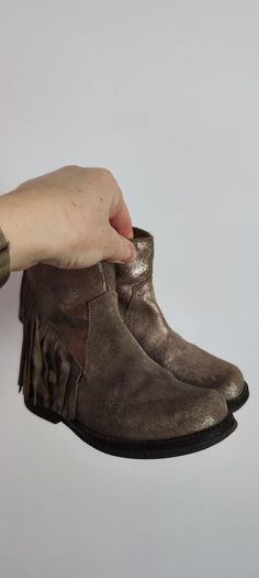 Brown suede leather shoes size 10