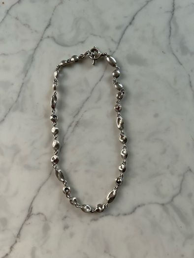 sterling silver coffee bean necklace