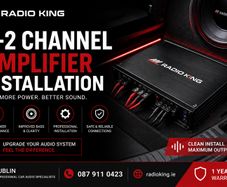 1-2 Channel Amplifier Installation Dublin. Professional Car Amplifier Fitting