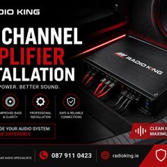1-2 Channel Amplifier Installation Dublin. Professional Car Amplifier Fitting