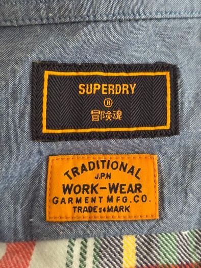 Superdry Men's Lumberjack WorkWear Button Down Shirt Size Medium
