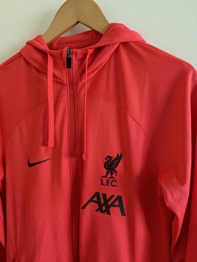 hooded men , Original Liverpool Strike Tracksuit With Hood - Red MEN jacket M hoodie
