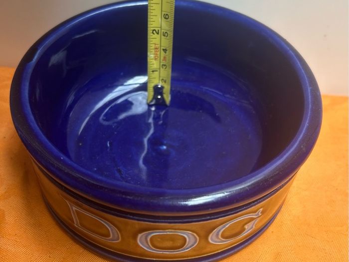 Art Deco Stoneware Bourne Denby Dog Bowl