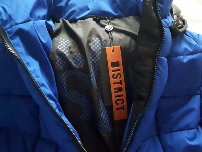 Stunning Quilted Jacket - Dutch brand District- Royal Blue - UK 8 generous - BNWT RRP 129