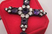 Vintage sterling silver Cross necklace