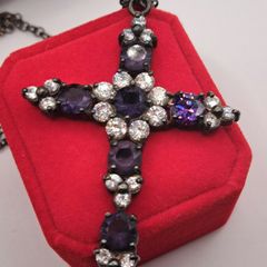 Vintage sterling silver Cross necklace