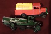 two merchandise truck's